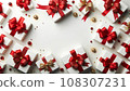 Image of present of red ribbon 108307231