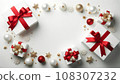 Image of present of red ribbon 108307232