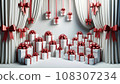 Image of present of red ribbon 108307234