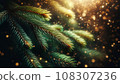 Glittering Christmas tree 108307236