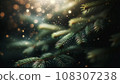 Glittering Christmas tree 108307238