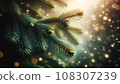 Glittering Christmas tree 108307239