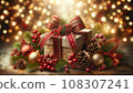 sparkly christmas present 108307241