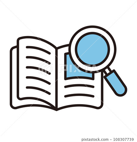 紙張和搜尋圖標 紙張和搜尋圖標 108307739