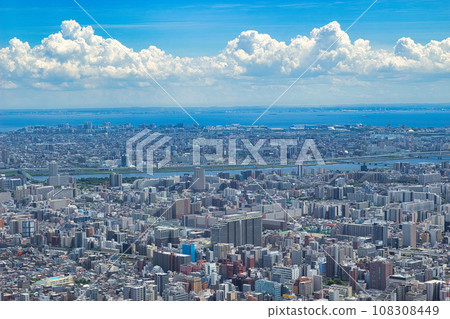 Cityscape seen from Skytree Cityscape seen from Skytree 108308449