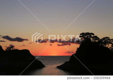 美麗的海岸日落 美麗的海岸日落 108309468