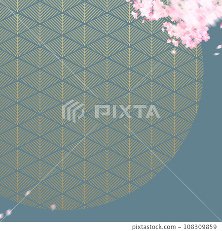 平靜的日式櫻花背景 108309859