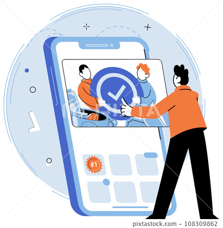 Business deal. Vector illustration. Jobs provide opportunities for individuals to contribute to businesses Flat design elements create modern and simplistic visual style Cooperation is key Business deal. Vector illustration. Jobs provide opportunities for individuals to contribute to businesses Flat design elements create modern and simplistic visual style Cooperation is key 108309862