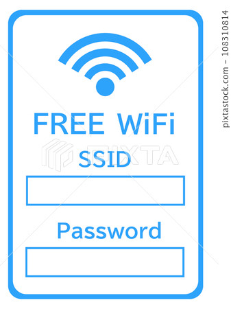 Free WiFi SSID and Password Text Space 108310814
