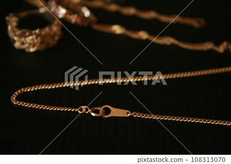 K18金項鍊與戒指 108313070