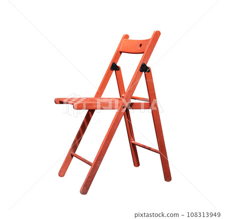Home and office wooden chair isolated on transparent background - PNG format. 108313949