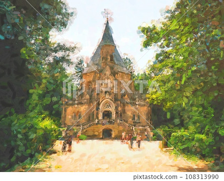 The tomb of the Schwarzenberg princely family, an impressive and magnificent building 108313990