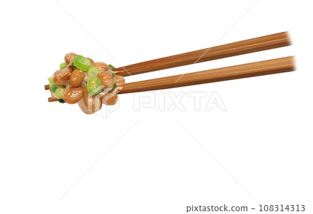 natto illustration real chopsticks natto illustration real chopsticks 108314313