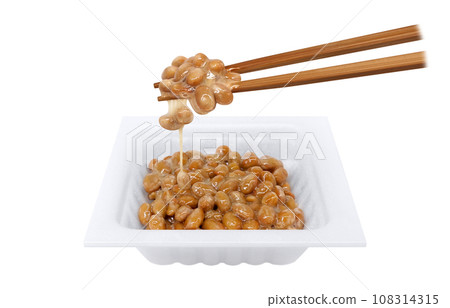 納豆插畫真實筷子套裝 納豆插畫真實筷子套裝 108314315