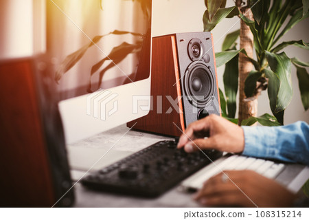 workstation in the office 108315214