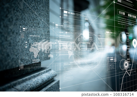 city, big data, technology 108316714