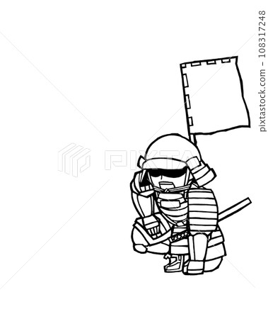Warrior (messenger, right, monochrome) 108317248