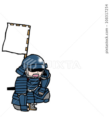 Warrior (messenger, left, blue) 108317254
