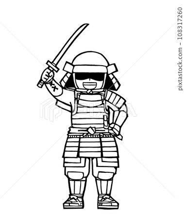 Warrior (Kachidoki 2, front, monochrome) Warrior (Kachidoki 2, front, monochrome) 108317260