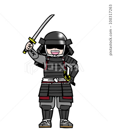 Warrior (Kachidoki 2, Mae, Black) 108317263