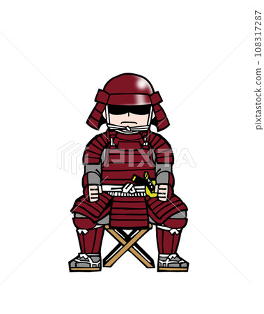 Warrior (seated, front, red) 108317287
