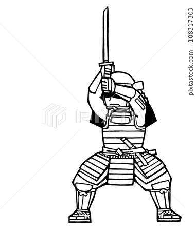 Warrior (battle, right 2, monochrome) 108317303