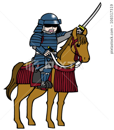 Warrior warrior (on horseback, blue) Warrior warrior (on horseback, blue) 108317319