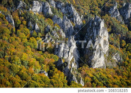 Seasonal natural scene, Sulov rocks, Slovakia Seasonal natural scene, Sulov rocks, Slovakia 108318285