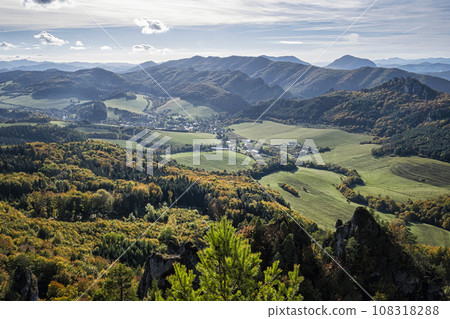 Seasonal natural scene, Sulov rocks, Slovakia Seasonal natural scene, Sulov rocks, Slovakia 108318288