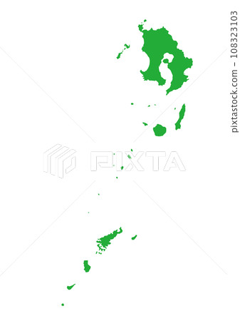 縣地圖 鹿兒島縣 108323103