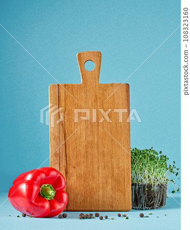 still life with wooden cutting board still life with wooden cutting board 108323160