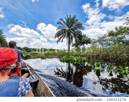 Canoe tour on the Pantanal Marimbus in Andarai, Bahia, Brazil, Chapada Diamantina 108323178