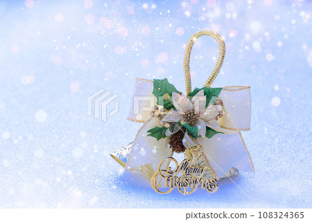Christmas bell on the snow Christmas bell on the snow 108324365