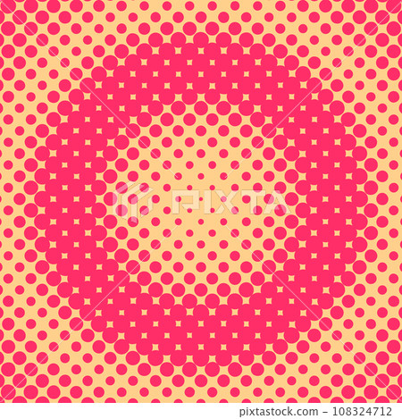 Pop art creative concept colorful comics book magazine cover. Polka dots colorful background. Cartoon halftone retro pattern. Abstract template design for poster, card, sale banner, empty bubble 108324712