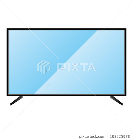 Simple illustration_TV, monitor Simple illustration_TV, monitor 108325978