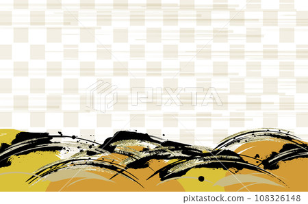 Illustration of calligraphy ink touch background material 108326148