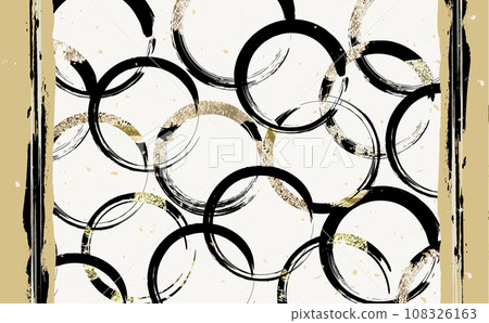 Illustration of calligraphy ink touch background material 108326163