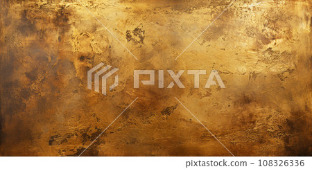 Gold paint texture background, vintage worn - Stock Illustration  [108326336] - PIXTA