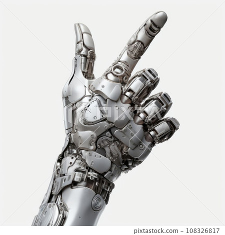 Robot Hand Showing Gestures 108326817
