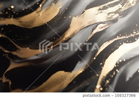 Abstract golden and black background 108327366
