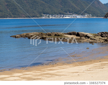 崎島（廣島縣三原市）海岸和瀨戶內海的風景。 108327374
