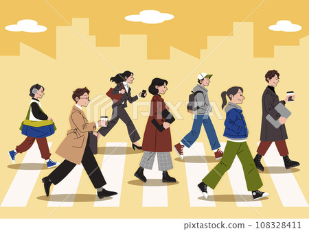 Anniversary_Pedestrian Day vector illustration image Anniversary_Pedestrian Day vector illustration image 108328411