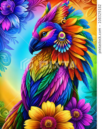 exotic divine beast painting exotic divine beast painting 108329182