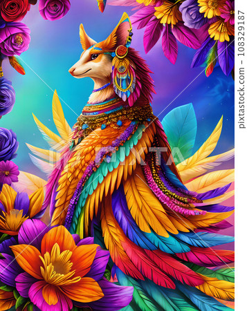 exotic divine beast painting 108329187