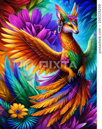 exotic divine beast painting 108329209