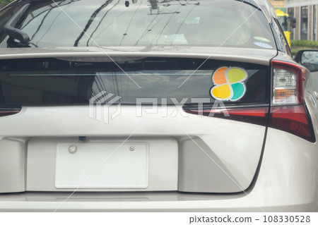 Elderly mark rear bumper passenger car 108330528