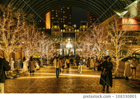 [東京]惠比壽的燈光秀，溫暖的色彩 108330801
