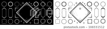 antique frame design 108331512