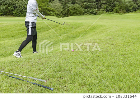 Golf course with beautiful fresh green 108331644