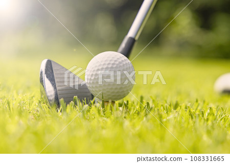 Golf course with beautiful fresh green Golf course with beautiful fresh green 108331665